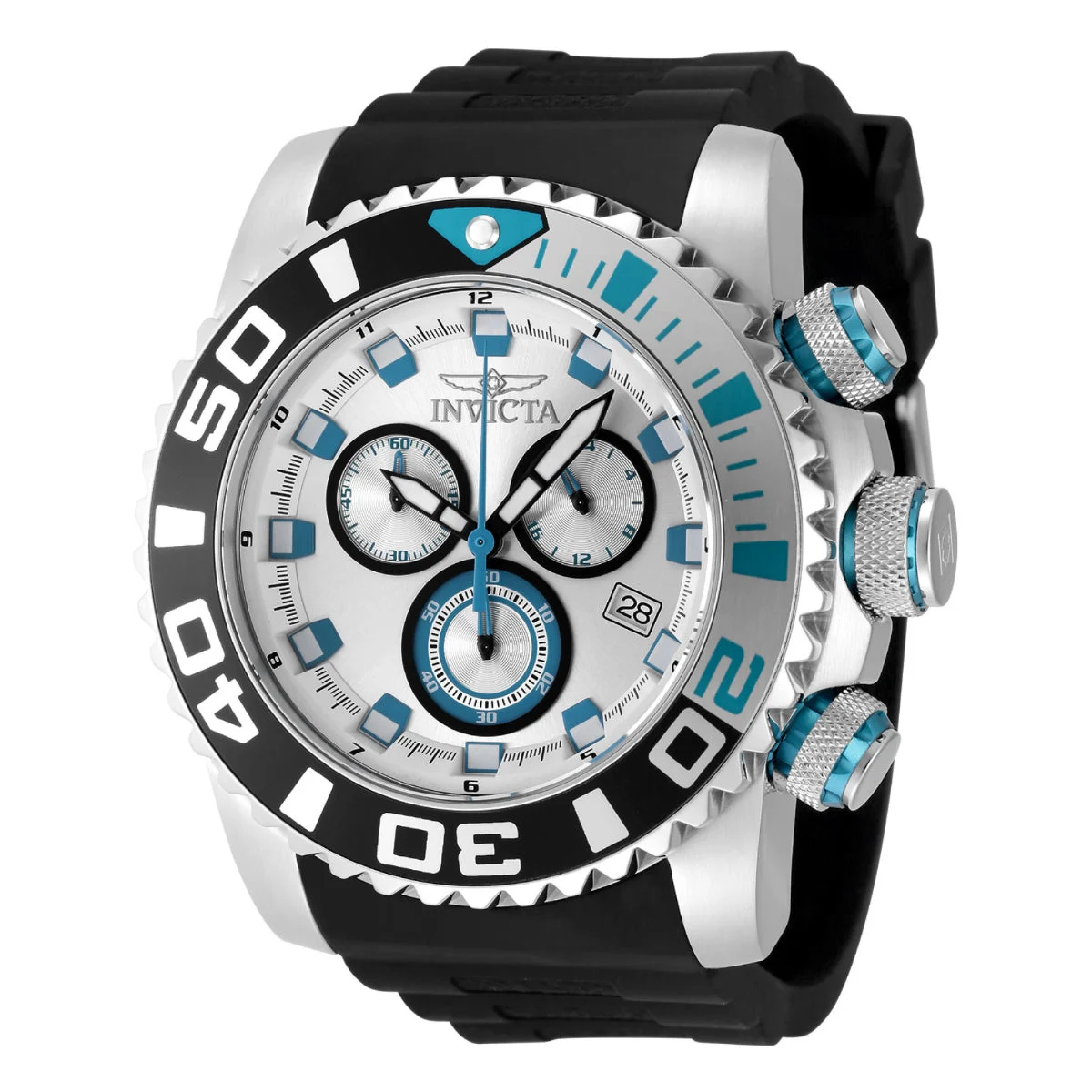 Invicta Sea Hunter Benthonic Watch - 52mm. Black (48984) 52 mm kol saati