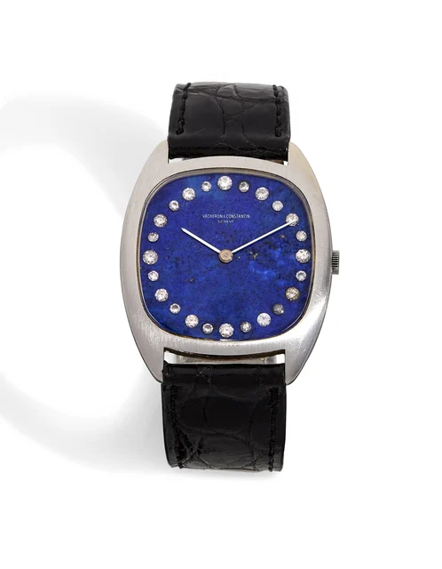 Vacheron Constantin Ref. 2020 Q, quartz, lapis-lazuli dial; 18K white gold, lapis-lazuli a