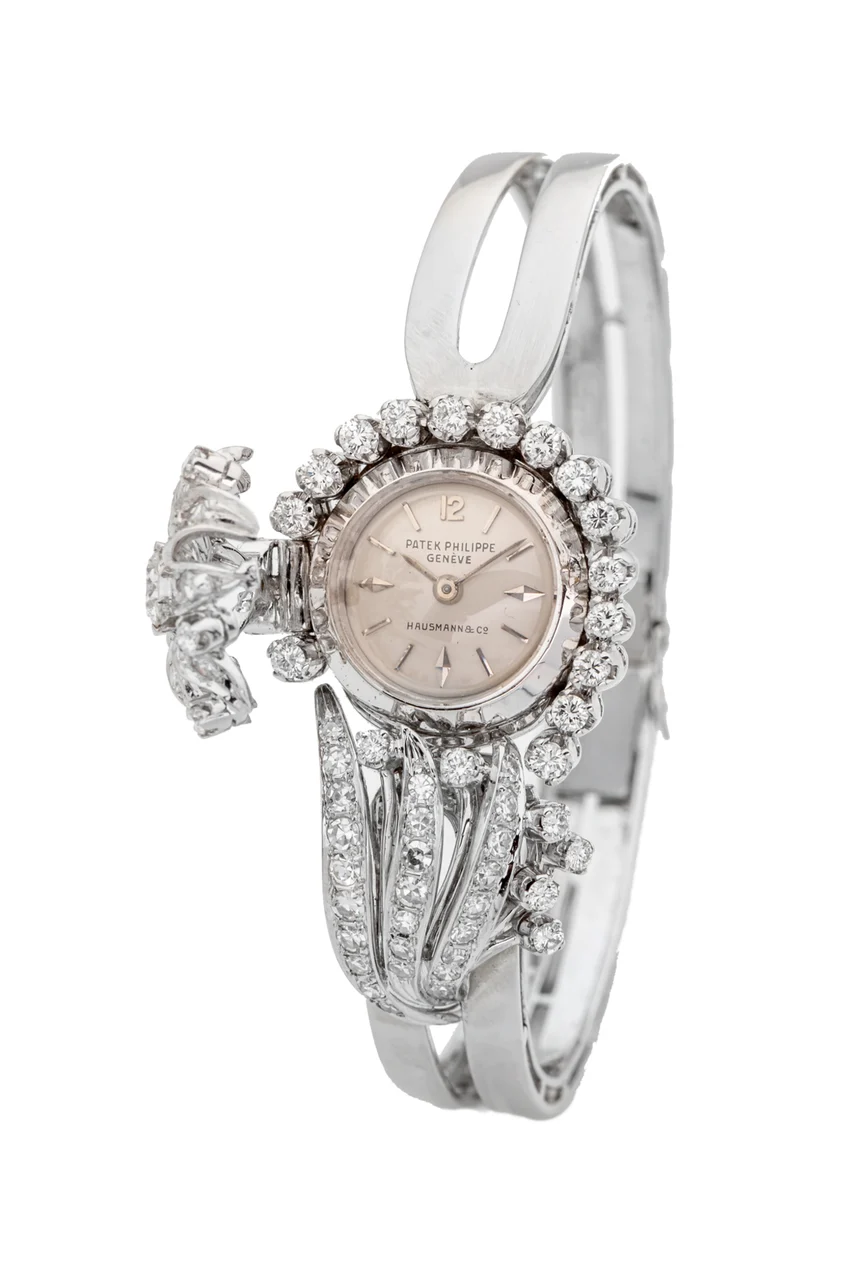 Patek Philippe PATEK PHILIPPE, REF. 3215, RETAILED BY HAUSSMAN &CO, WHITE GOLD* kol saati