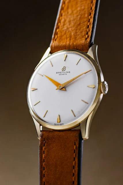 Breitling Dress Watch Ref. 190-10 18k Yellow Gold kol saati