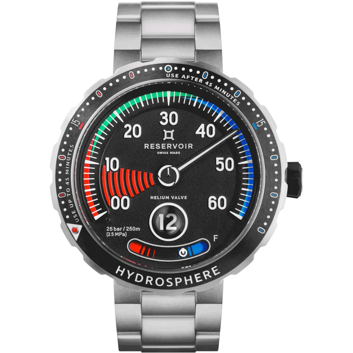 Reservoir Hydrosphere Blackfin on Bracelet RSV03.HY/130-21.BF kol saati