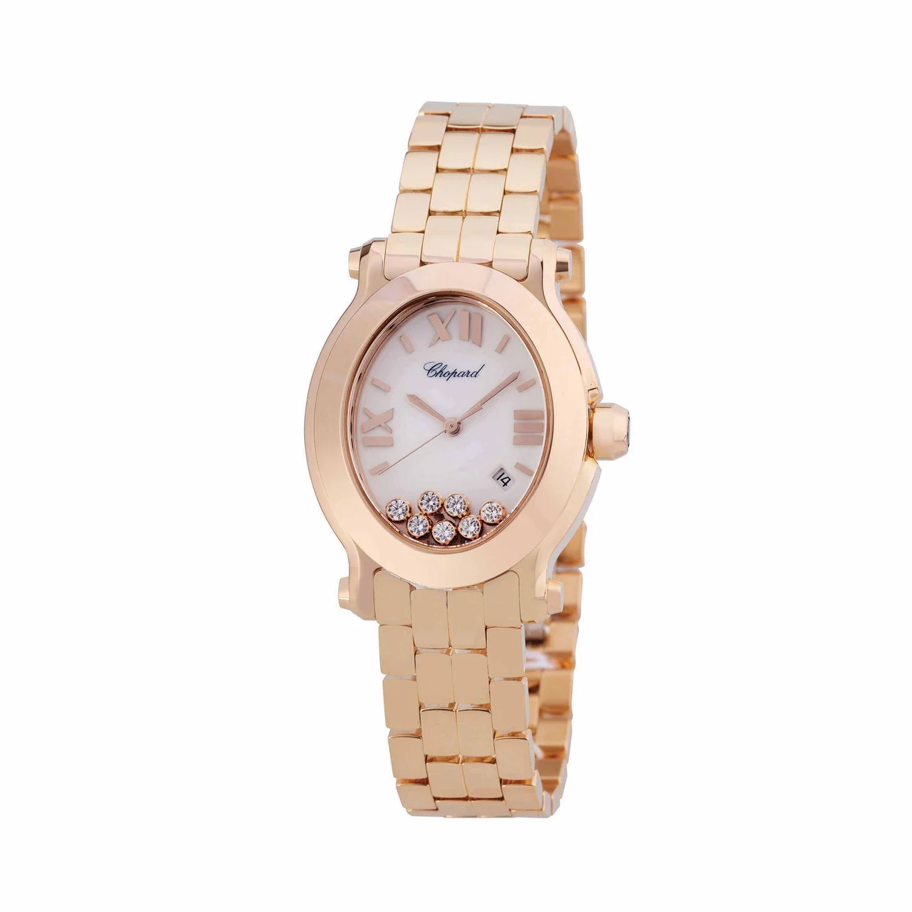 Chopard CHOPARD REF. 275350, HAPPY SPORT, 18K PINK GOLD, NEW OLD STOCK kol saati