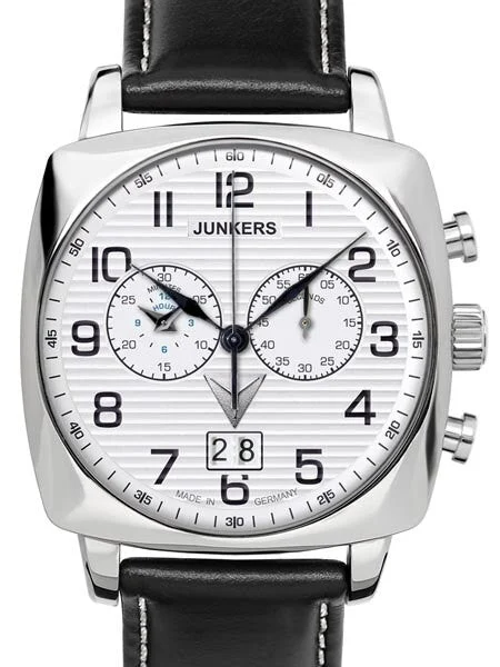 Junkers Atlantic Flight East-West, Big Date Chronograph Watch #6486-1 kol saati