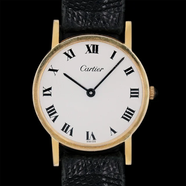 Cartier Ronde Electroplated Pre-Must "New York" from 1976 wi kol saati