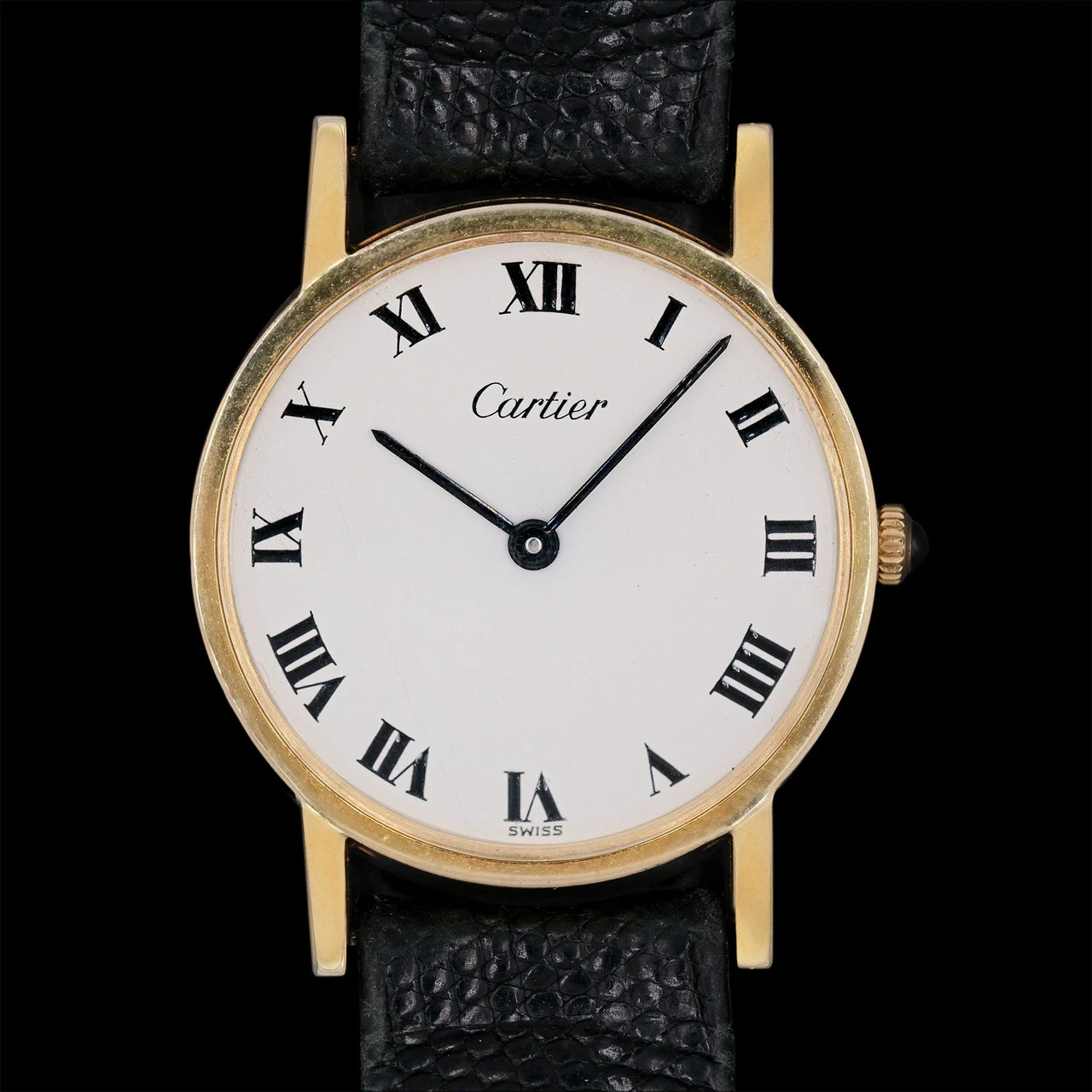 Cartier Ronde Electroplated Pre-Must "New York" from 1976 wi 31 mm kol saati