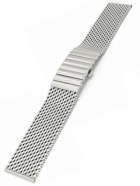 Staib Scratch and Dent - Polished Mesh Bracelet #STEEL-2792-1192PBL-P, Straight End, 20mm SND982 50 mm kol saati
