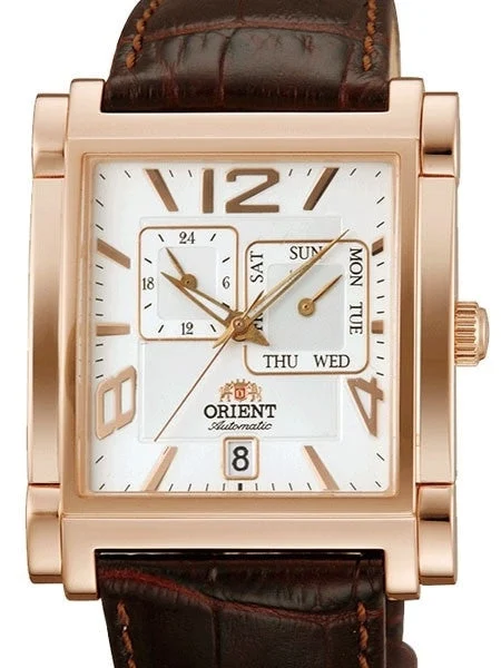 Orient Galant Automatic Dress Watch with 24-hr Sub-dial, Day-Date #ETAC008W kol saati