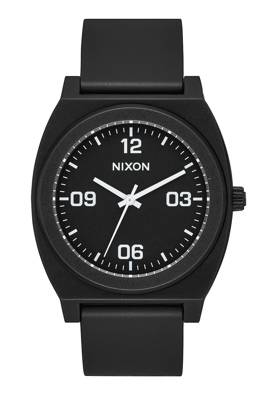 Nixon US Time Teller P Corp - Matte Black / White A1248-2493-00 kol saati