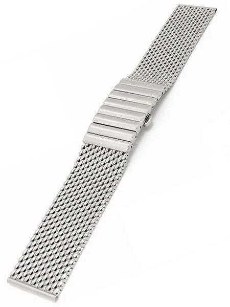 Staib Scratch and Dent - Polished Mesh Bracelet #STEEL-2792-1192PBL-P (Straight End, 20mm) SND294 50 mm kol saati