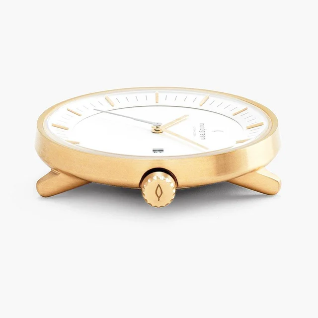 Nordgreen Philosopher 40mm - Gold - White Dial WATCHPH40GOX kol saati