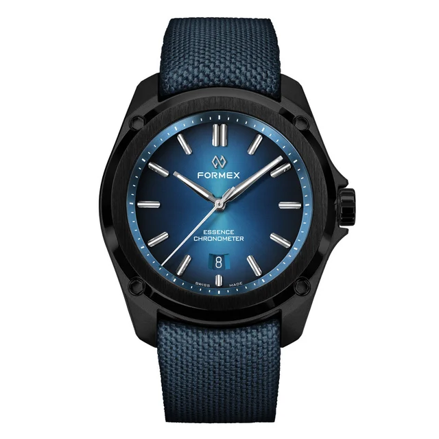 Formex Essence Leggera FortyThree (43mm) COSC Automatic Carbon Case Watch with Electric Bl