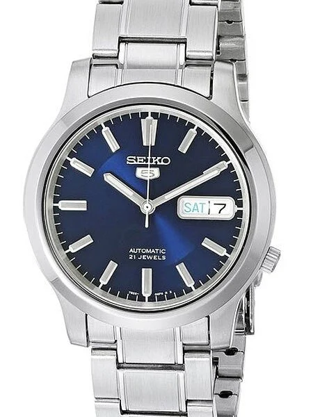Seiko Automatic Blue Dial Watch with Stainless Steel Bracelet #SNK793 38 mm kol saati