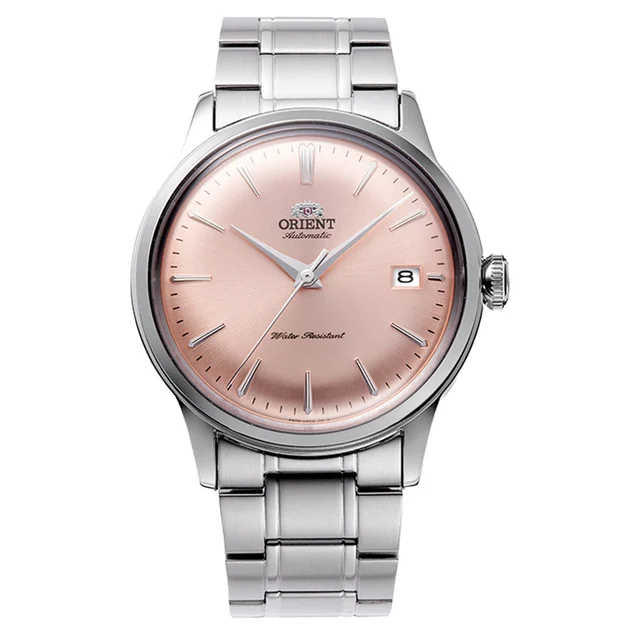 Orient Bambino Version 7 Automatic Pink Dial Watch #RA-AC0M11Y10B kol saati