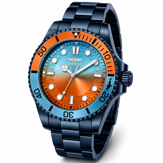 Invicta Pro Diver Kromatyk Watch - 43mm, Blue (50968) kol saati