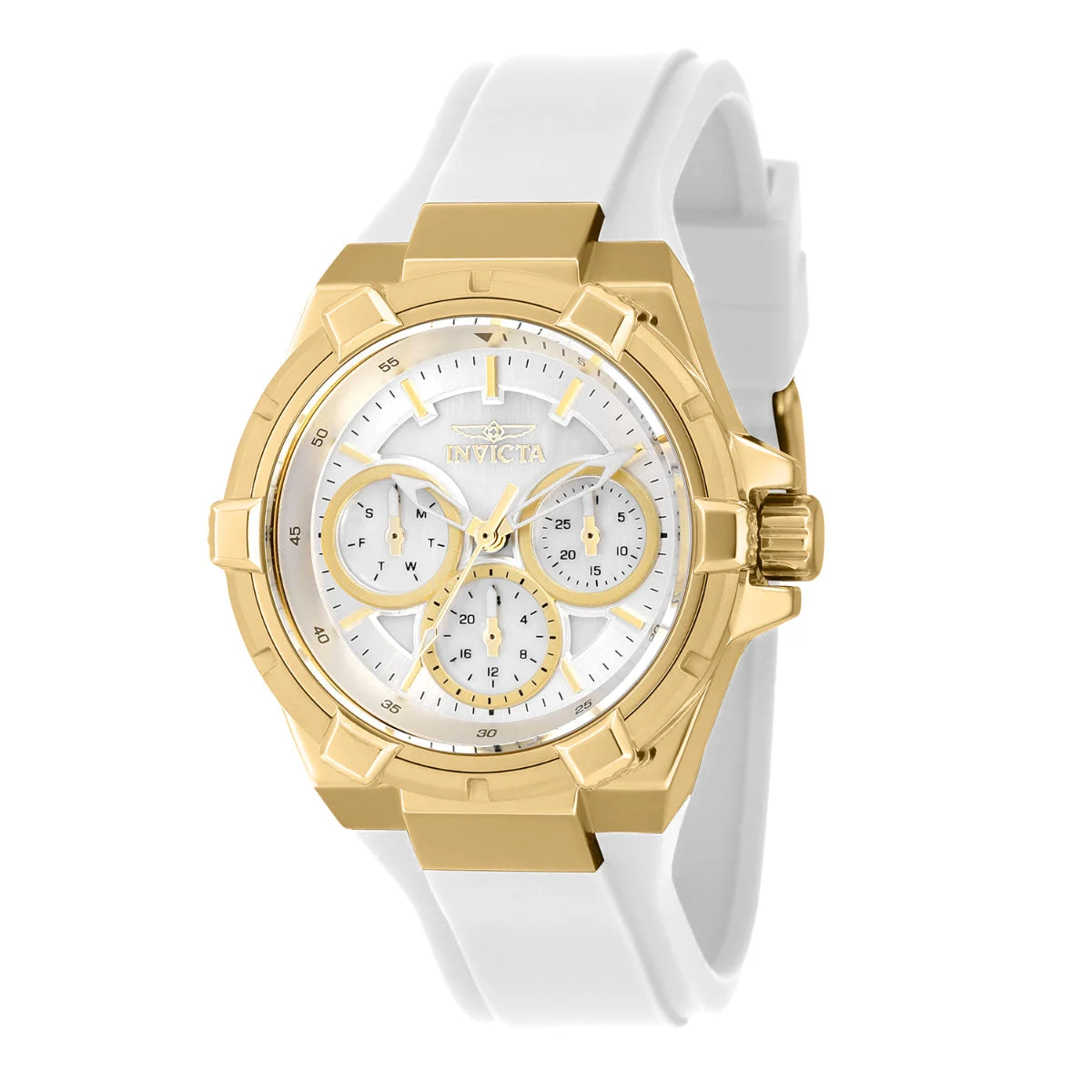 Invicta Aviator Watch w/ Mother of Pearl Dial - 36mm, White (37298) 36 mm kol saati