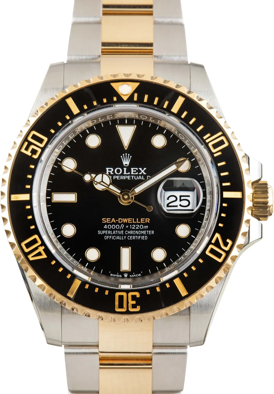 Rolex Black Dial Sea-Dweller 126603 Steel & 18k Yellow Gold 43 mm kol saati