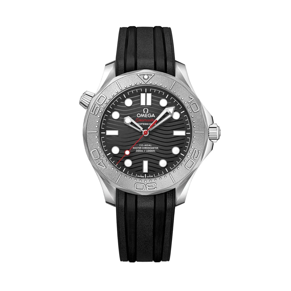 OMEGA Seamaster Diver 300M Nekton Edition 42mm - Black on Rubber Strap O21032422001002 42 mm kol saati