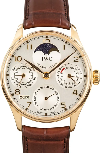 IWC IWC, REF. IW5022-13, PORTUGUESE PERPETUAL CALENDAR, 18K PINK GOLD kol saati