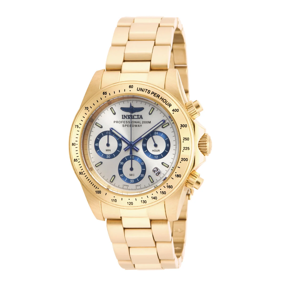 Invicta Speedway Torvane Watch - 39.5mm, Gold (17312) 39.5 mm kol saati