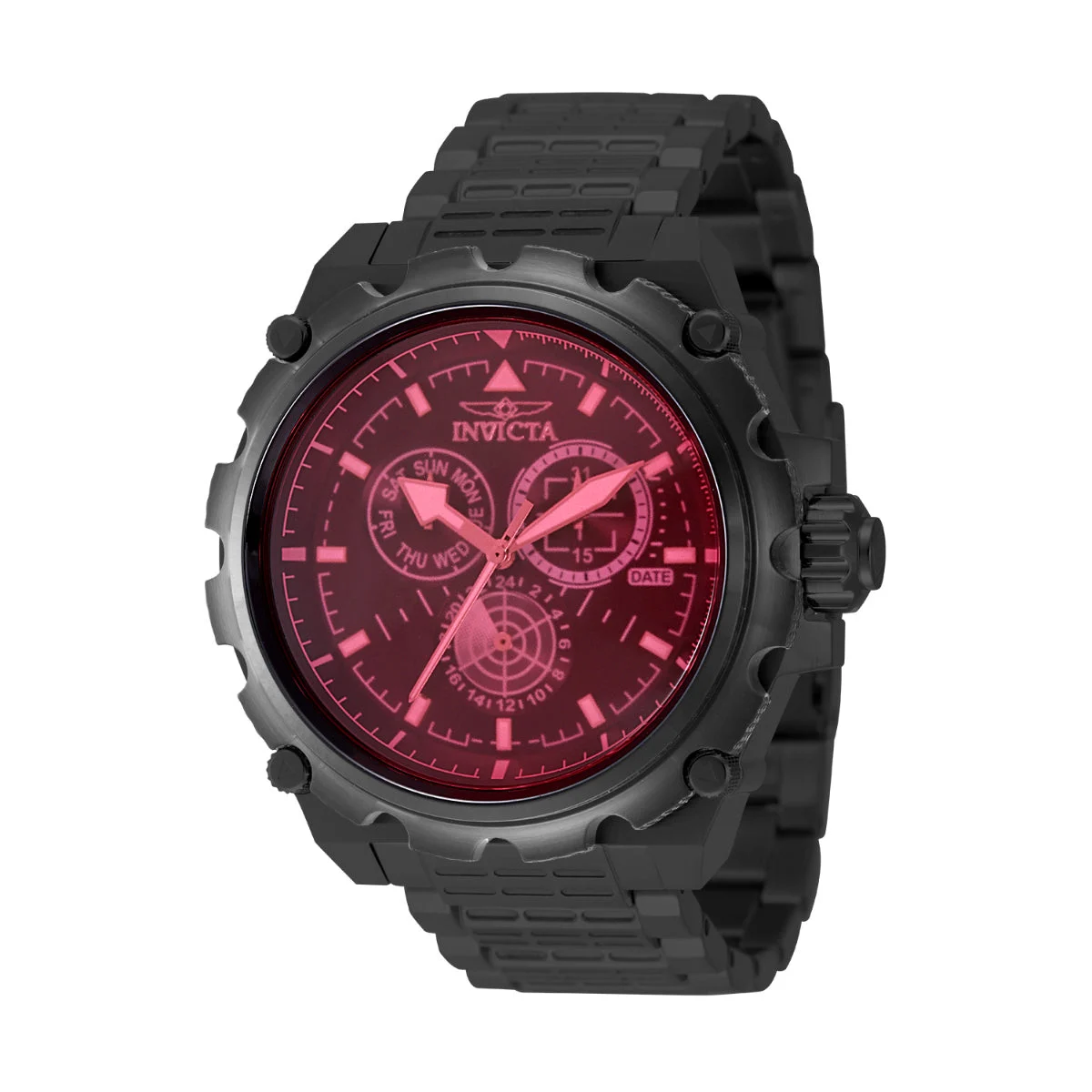 Invicta Coalition Forces Spline Command Watch - 50mm. Black (49203) 50 mm kol saati