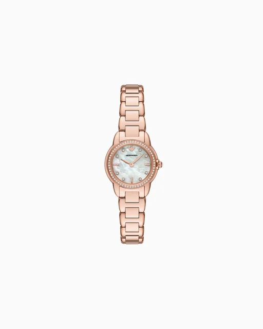 Emporio Armani Two-Hand Rose Gold-Tone Stainless Steel Watch AR11671 kol saati