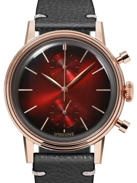 UNDONE Mystique Mars, MechaQuartz Chronograph with 60-Minute Stopwatch #Mystique-Mars-RG 40 mm kol saati