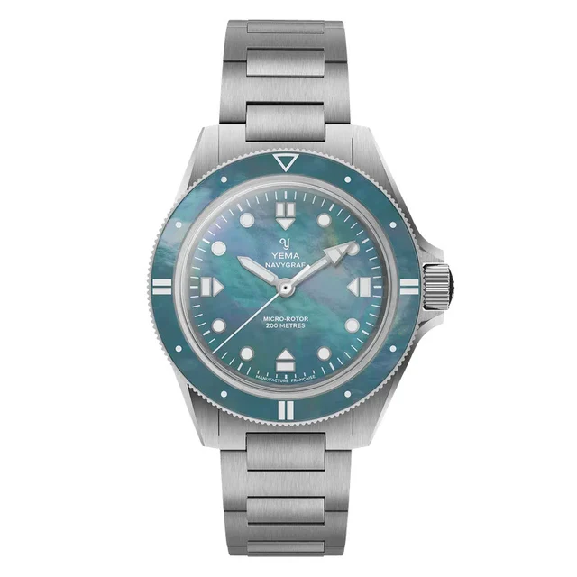 Yema Navygraf Pearl CMM.20 LE on Bracelet # -08 YEMA-08 kol saati