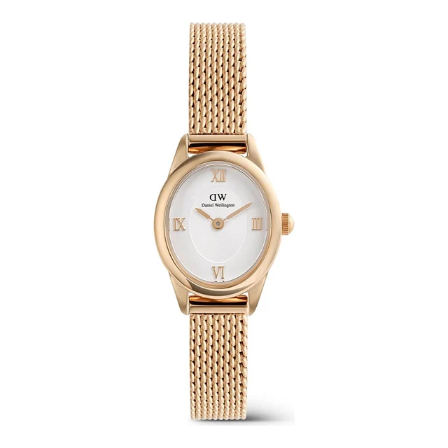 DANIEL WELLINGTON Ophelia Mini Mesh White Rose G DW00600940 kol saati