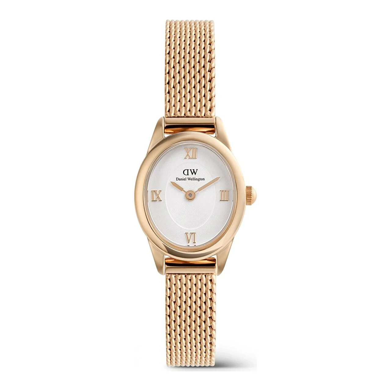 DANIEL WELLINGTON Ophelia Mini Mesh White Rose G DW00600940 22 mm kol saati