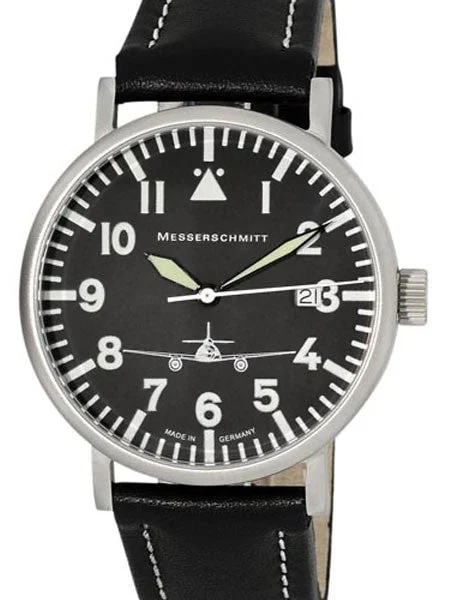 Messerschmitt Aviator Watch with Sand Blasted Case, SuperLuminova #ME262-39 kol saati
