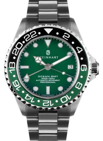 Steinhart Ocean 39 GMT Nova Green Ceramic 103-1519/ST 46.5 mm kol saati