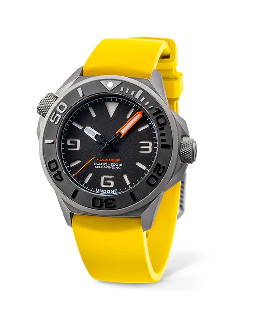 UNDONE Watches Aquadeep Signal Yellow Automatic aquadeep-signal-yellow kol saati