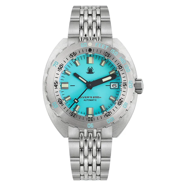 Tactical Frog Sub 300T Diver Watch 战术蛙300TV2-天蓝-不锈钢625 kol saati