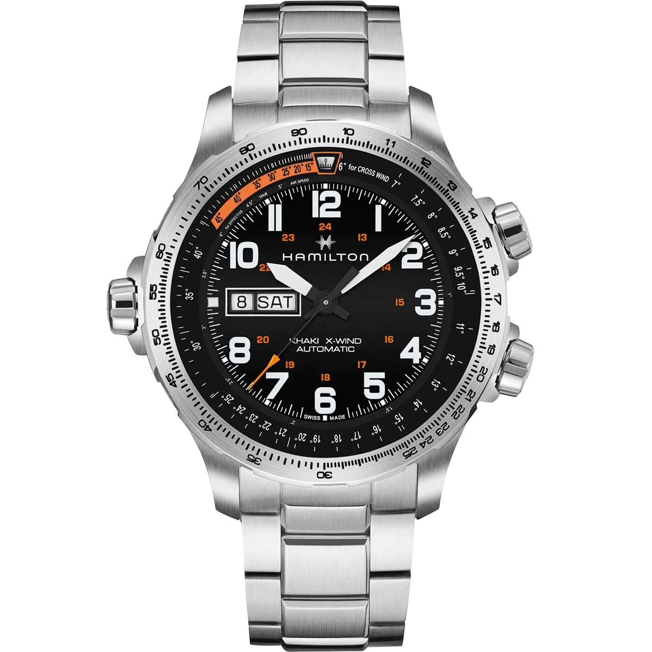 Hamilton Khaki Aviation X-Wind Day Date Auto H77755133 45 mm kol saati
