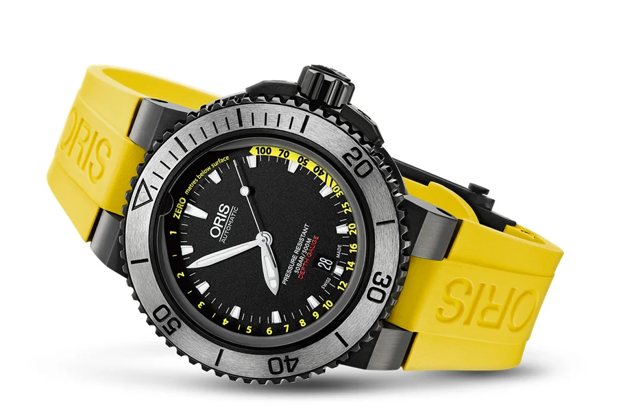 Oris Aquis Depth Gauge 01 733 7675 4754-Set RS 46 mm kol saati