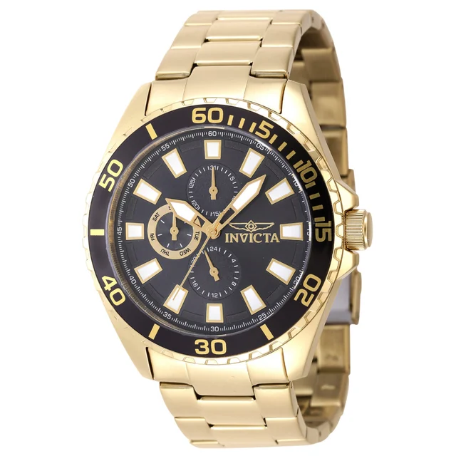 Invicta Pro Diver Ironwave Watch - 46mm. Gold (47578) kol saati