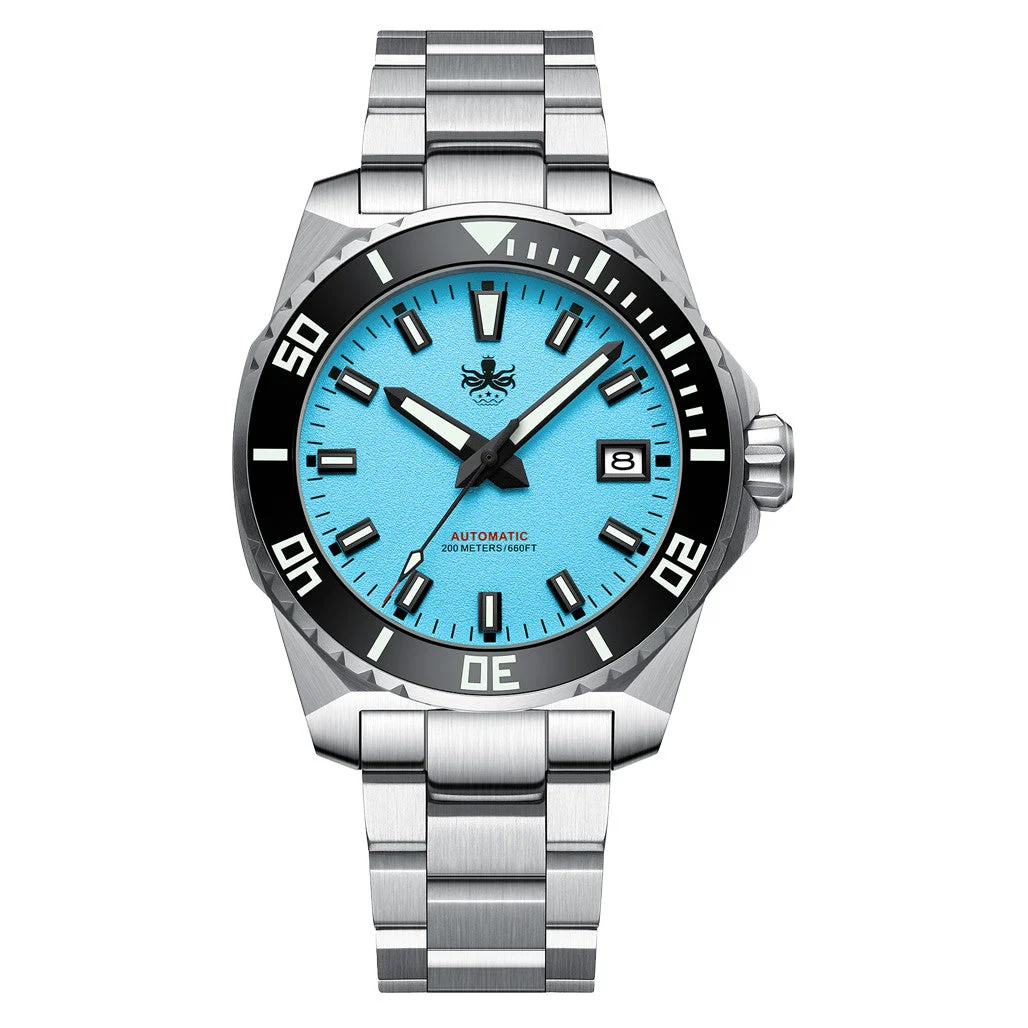 Phoibos Leviathan 40 Automatic Dive Watch with Blue Dial #PY050B 40 mm kol saati