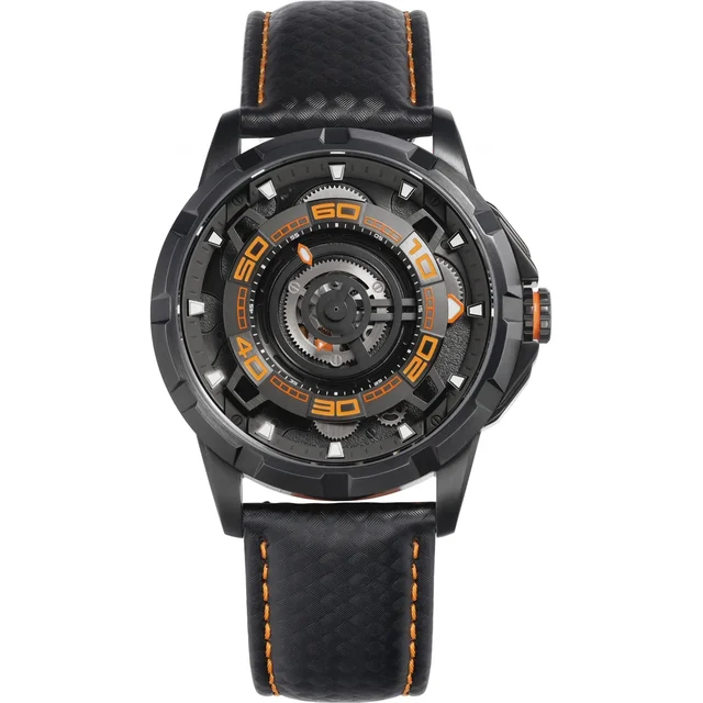BERNY Skeleton Mechanical Watch | Automatic Luxury Timepiece-AM198M-BLK kol saati