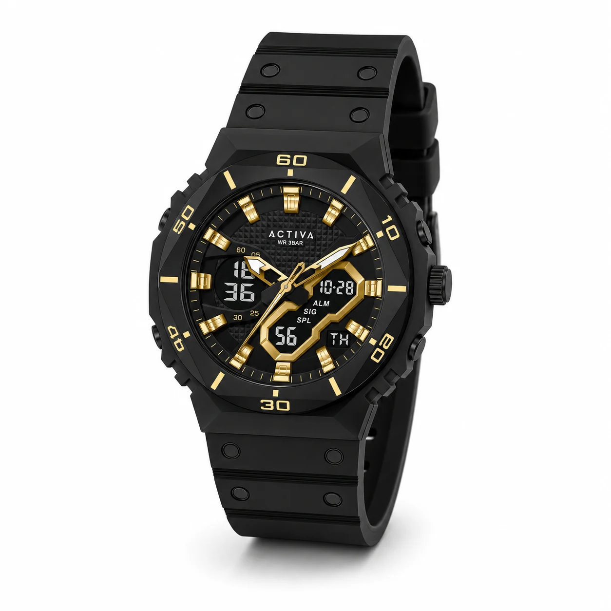 Activa Exon X Invicta Digital Watch - 48mm. Black (ACW8120-003) 48 mm kol saati