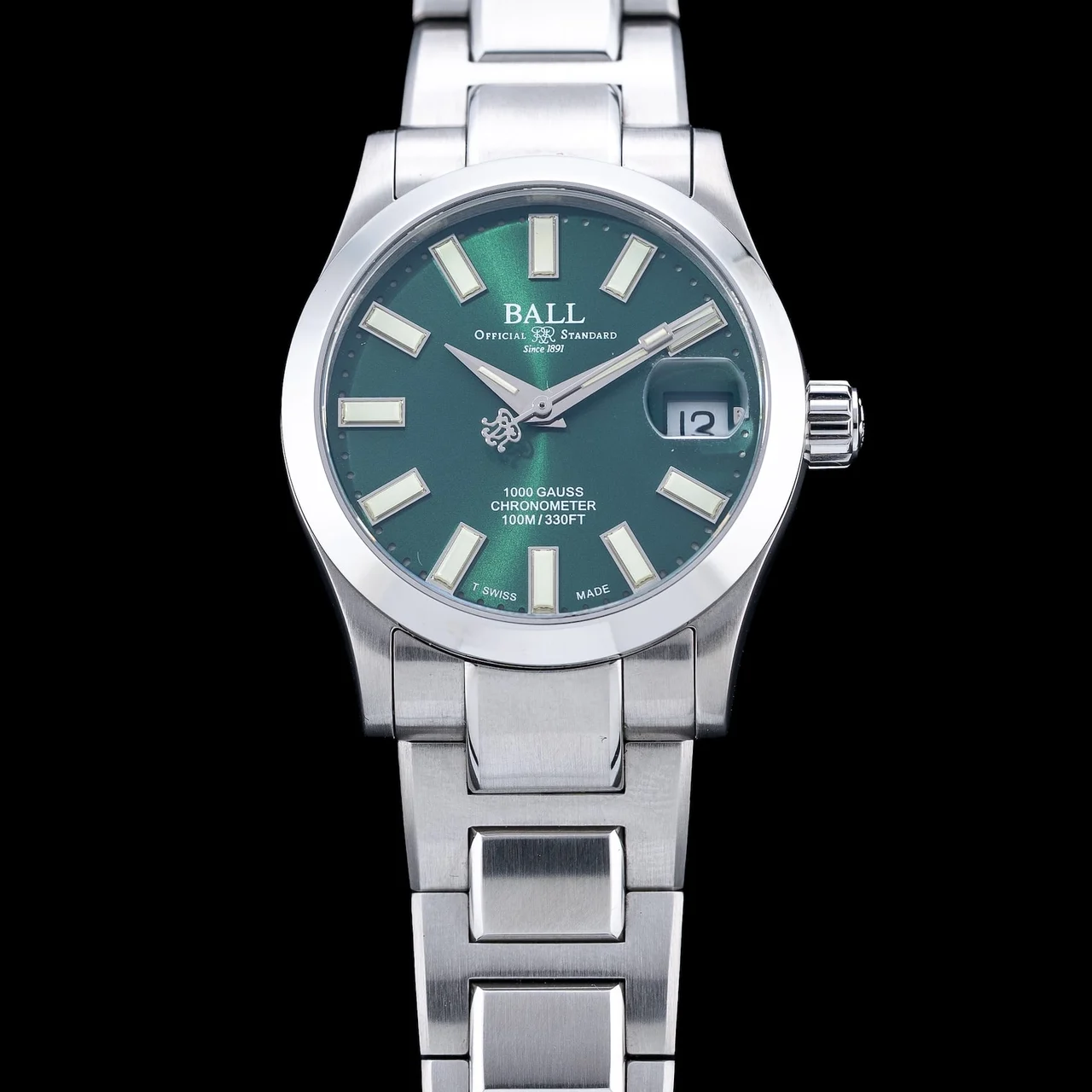 Ball Engineer III Marvelight Chronometer 36mm Green Dial 210009N20577 36 mm kol saati