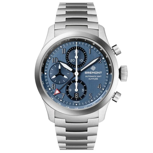 Bremont Altitude 42mm Chronograph GMT Blue Dial On Bracelet ALT42-CHR-G-SS-BL-B kol saati