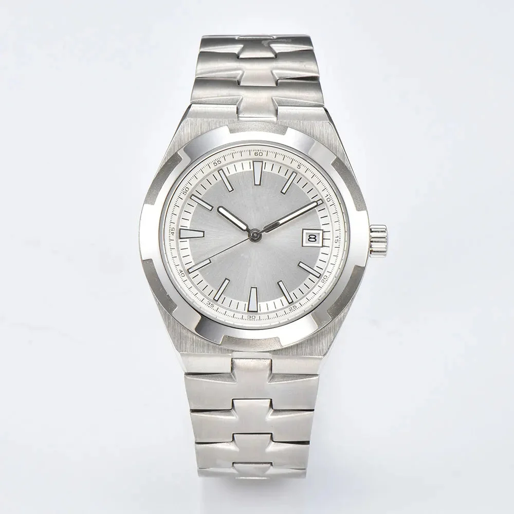 Tandorio Miyota 8215 Overseas MOD customizable luxury watch 41mm sapphire Luminous 5ATM 1005006277789629-Customized logo1-8215 41 mm kol saati