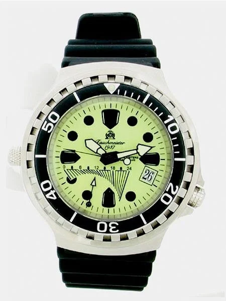 Tauchmeister Dive GMT Watch with Helium Release Valve T0104 kol saati