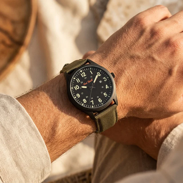 Default Captain's Field Watch NATO olive PH-W-2040 kol saati