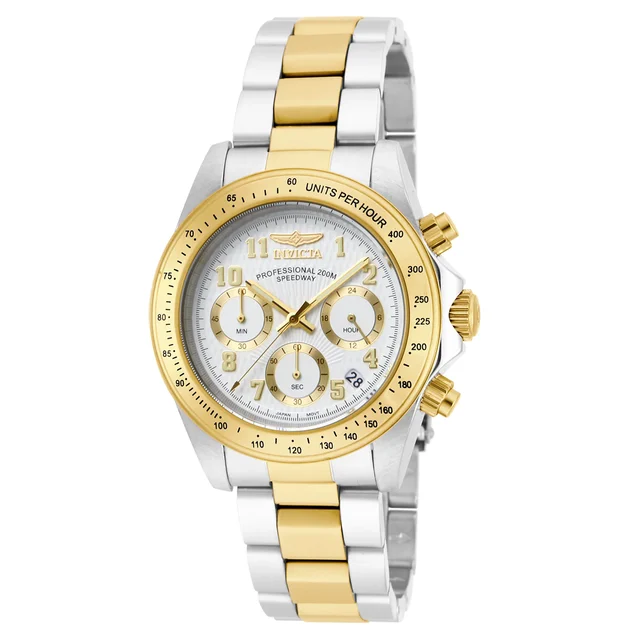 Invicta Speedway Torvane Watch - 39.5mm, Steel, Gold (17026) kol saati