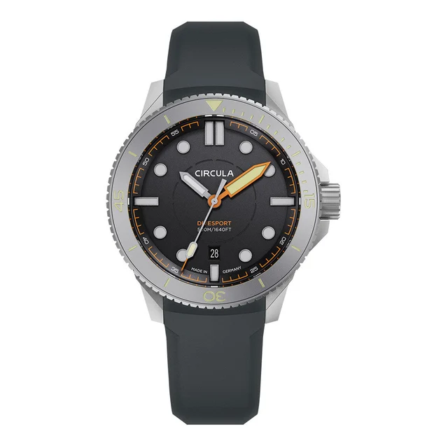 Circula DiveSport Titanium Automatic Dive Watch with Black Dial #DE-TR-ST kol saati