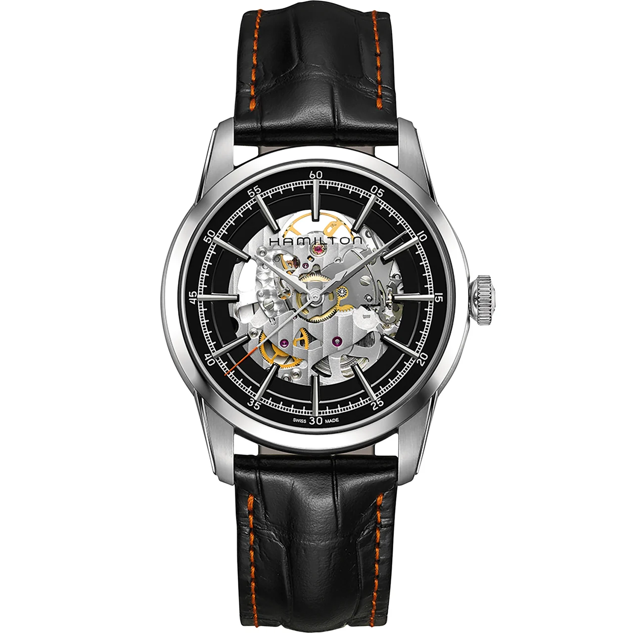 Hamilton American Classic RailRoad Skeleton Auto H40655731 42 mm kol saati