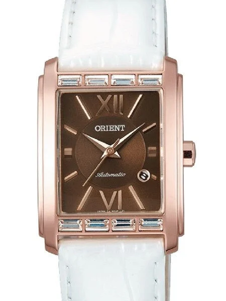Orient Romance Automatic Dress Watch with Curved Crystal and CZ Baguettes on the Bezel #ENRAP003T 31 mm kol saati