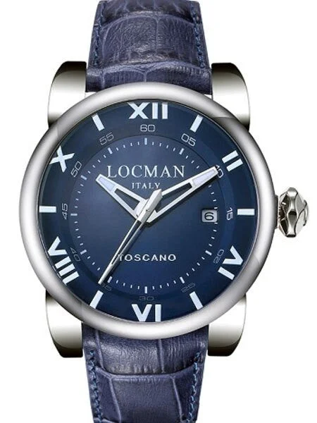 Locman Toscano Collection 100 Meter Automatic Watch with 42mm Stainless Steel Case #0590V0