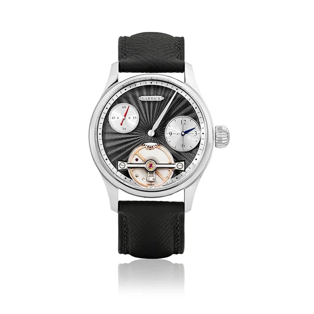 Garrick Regulator MK II Engine Turned Black Dial MKII-ST-EBK kol saati